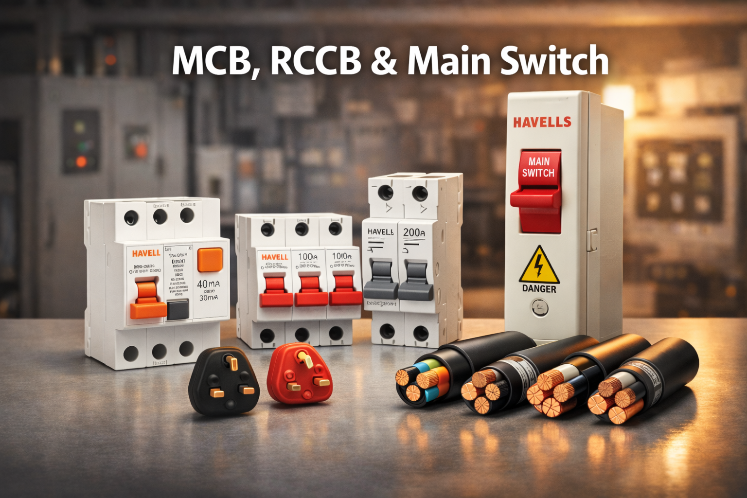 MCB, RCCB &amp; Main Switch